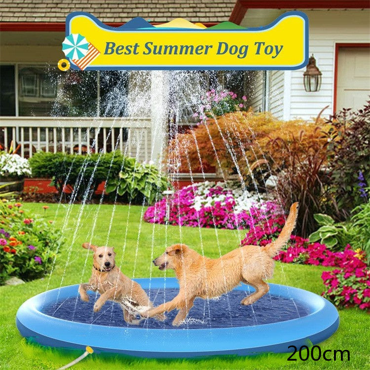 Non-Slip Splash Pad for Kids and Pet Dog Pool