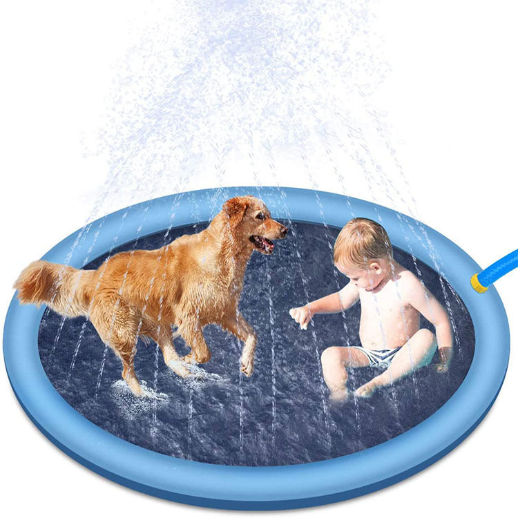 Non-Slip Splash Pad for Kids and Pet Dog Pool