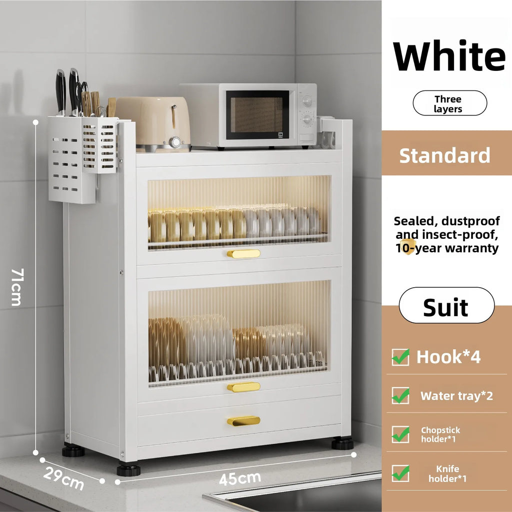 Kitchen Cupboard Storage Box/Rack with a Door