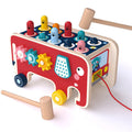 iKids Wooden Pounding Bench Animal Bus Toy